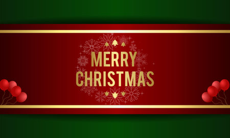 Merry Christmas background. Winter Holiday Posters or banners design in modern realistic styleのイラスト素材
