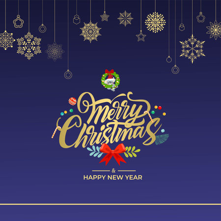 Merry Christmas background. Winter Holiday Posters or banners design in modern realistic styleのイラスト素材