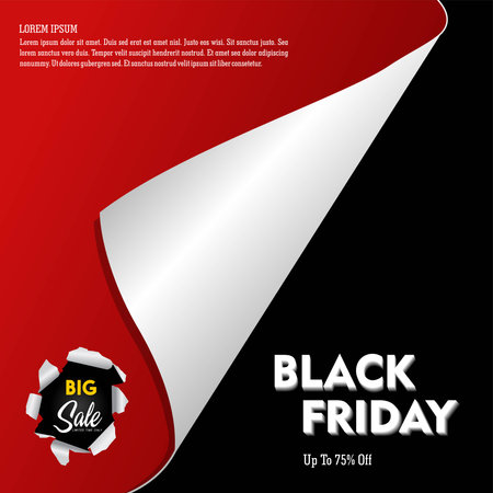 Black Friday Sale. Modern minimalist design. Template for promotion, advertising, web, social and fashion ads.のイラスト素材