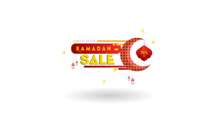 Ramadan sale social media banner discount template design for business promotionのイラスト素材