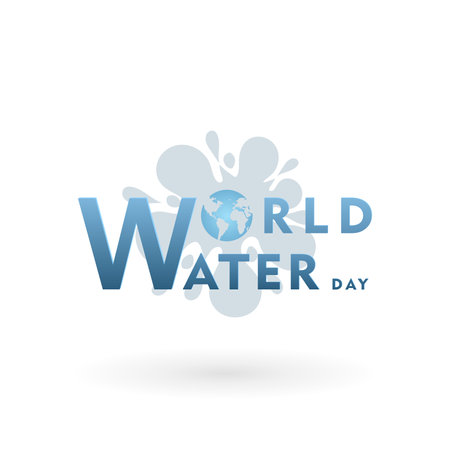 world water day background , greeting card or poster for campaign save water. Save the waterのイラスト素材