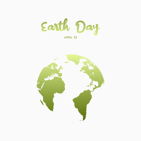 Happy Earth Day, april 22, social media post for environment safety celebrationのイラスト素材