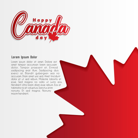 Canada day background or banner design template celebrated on July 1st. Canada independence day backgroundのイラスト素材
