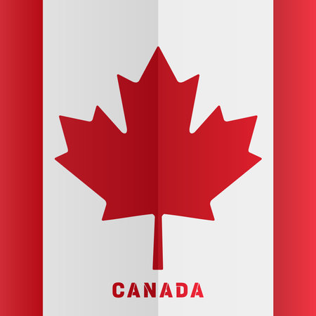 Canada day background or banner design template celebrated on July 1st. Canada independence day backgroundのイラスト素材