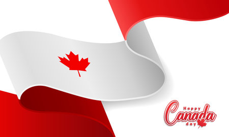 Canada day background or banner design template celebrated on July 1st. Canada independence day backgroundのイラスト素材