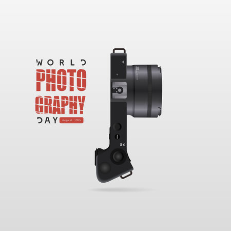 World photography day, celebrated every year on 19 Augustのイラスト素材
