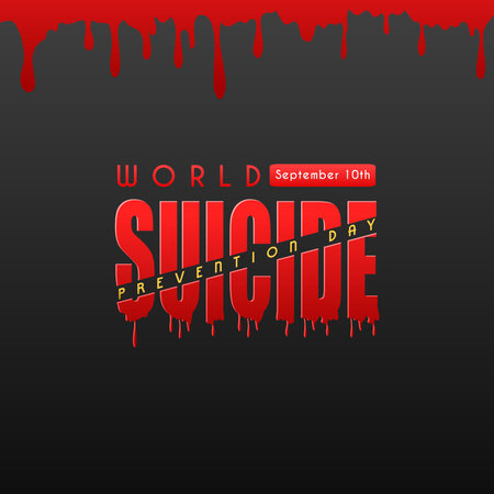 World Suicide Prevention Day Concept Design for poster, greeting card, banner, background etcのイラスト素材