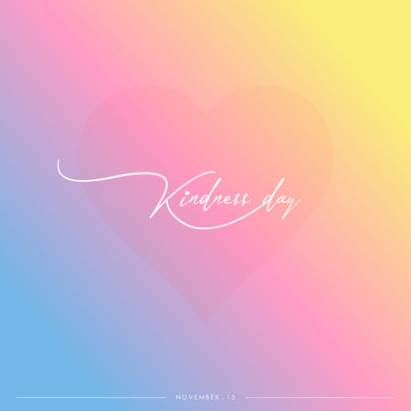 World Kindness Day. as a reminder of the importance of kindness for every human beingのイラスト素材