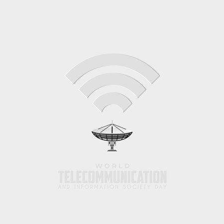 World Telecommunication and Information Society Day Template, May 17のイラスト素材