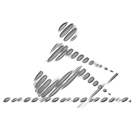 Rowing silhouette