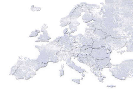 Europe 3D texture mapの写真素材