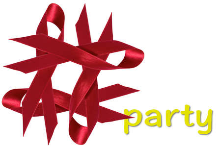 Hashtag party 3Dの写真素材