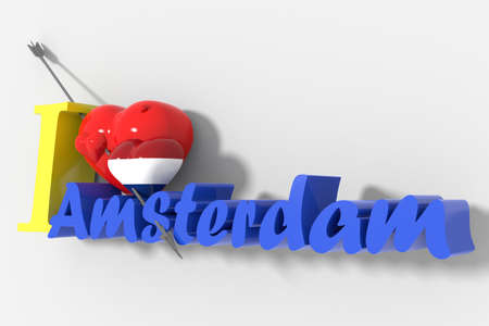 I love Amsterdamの写真素材