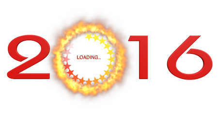 2016 with loading symbol