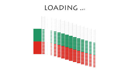Bulgaria Flag with moving loading