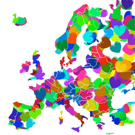 Europe 3D texture mapの写真素材