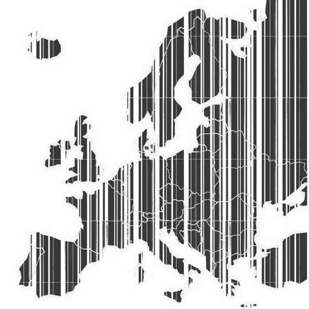 Europe 3D texture mapの写真素材