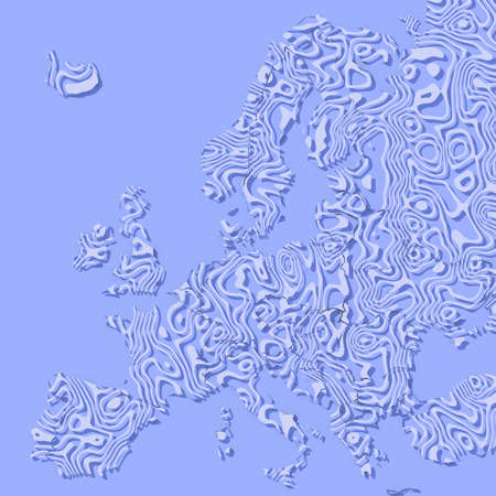 Europe 3D texture mapの写真素材
