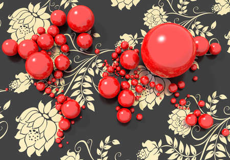 Map 3D Earth with balls and colorful backgroundの写真素材