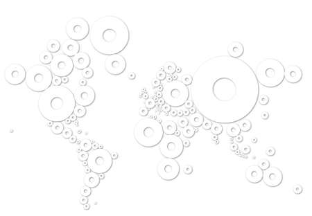 Map 3D Earth with forms ring and backgroundの写真素材