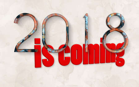 2018 is comingの写真素材