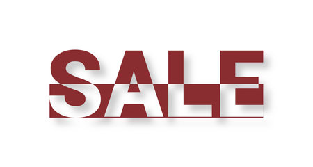sale text on a white background. Vector illustration. Eps 10.の写真素材