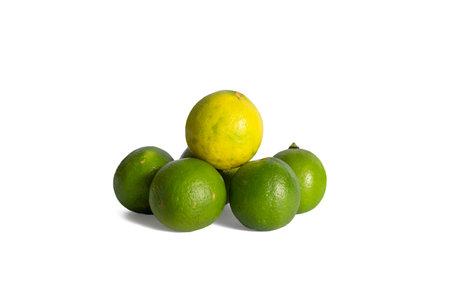 lime isolated on a white backgroundの写真素材