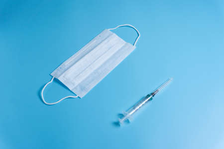 Syringe and medical face mask