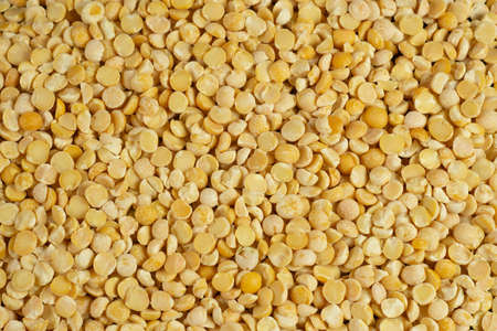 Split yellow dried peas textureの写真素材