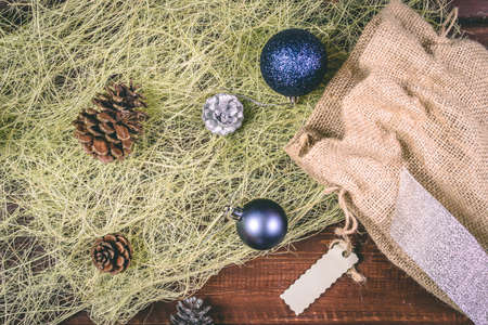 Christmas and New Year holidays background, winter season.