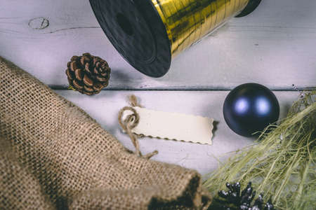 Christmas and New Year holidays background, winter season.の写真素材