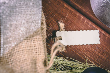 Christmas and New Year holidays background, winter season.の写真素材