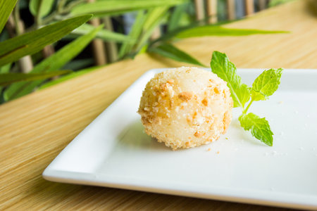 Mochi is a Japanese cake made from mochigome, a small glutinous grain of rice. The rice is pounded...