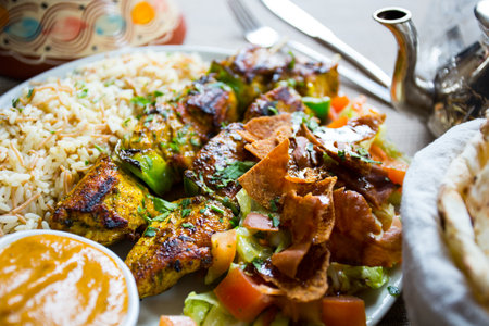 Chicken tajin with vegetables cooked Moroccan style.