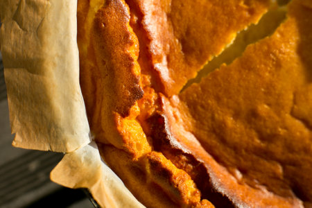 Cheesecake is a sweet dessert that consists of one or more layers. The main, and thickest, layer consists of a mixture of soft fresh cheese, eggs, and sugar.の写真素材