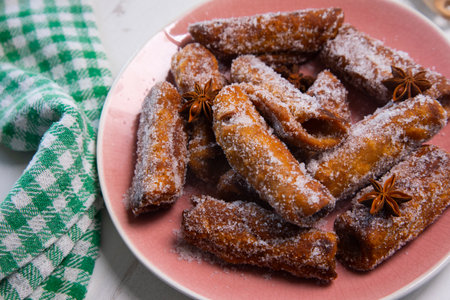 Anise eclairs, traditional Spanish dessert.の写真素材