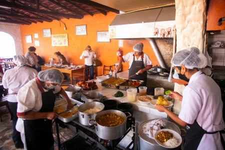 Arequipa, Peru; 1st October 2022: Picanteria La Cau Cau, on of the most famous restaurants in Arequipa City.のeditorial素材