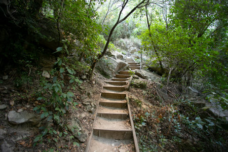 Route of the footbridges, AlquÃ©zar. Beautiful route across the river crossing metal walkways and...