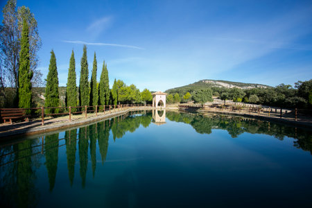 Balsas BASACOL rafts in medieval Alquezar town in Spainの写真素材