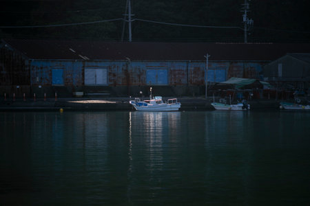 Nachikatsuura, Japan; 1st October 2023: Japanese fishing boats at Katsuura Harbor in Wakayama.のeditorial素材