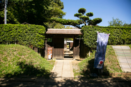 Old Samurai residence from Edo period and inhabited by samurai of the Sakura domain.の写真素材