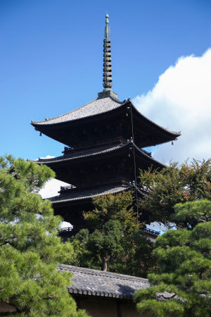 Kyoto, Japan; October 10th, 2023: The Kobo-san Market at Toji Temple in Kyoto stands out as one of the city's largest flea markets in the city.のeditorial素材