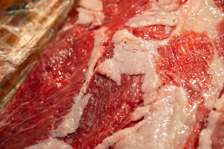 Beef jerky.の写真素材