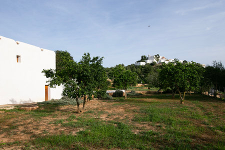 Ibiza, Spain; 1st June 2025: Old Can Planetes country house in the town of Santa Eulalia del Rio.の写真素材