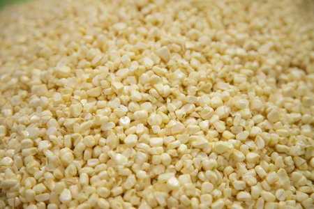 Corn kernels at a stall in the San Juan market.