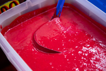 Chamoy, or a colorful sauce, is sold at the San Juan Market in Mexico City.