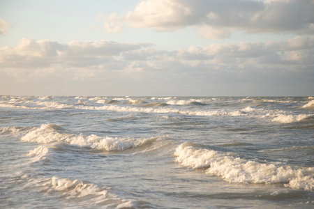 Gulf of Mexico beach in El Cuyo, a fishing village on Mexico's Yucatan Peninsula.