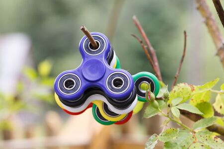 Anti stress and relaxation fidgets, spinner for exhausted people