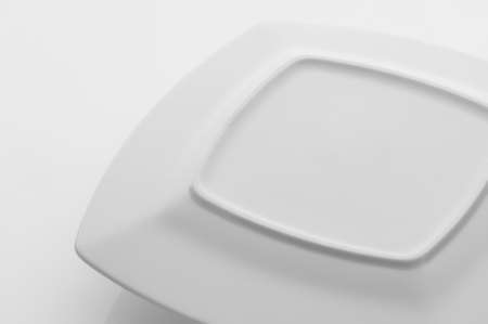 kitchen and restaurant utensils, plates, on a light backgroundの写真素材