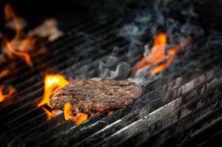 meat is cooked on the grill. barbecueの写真素材